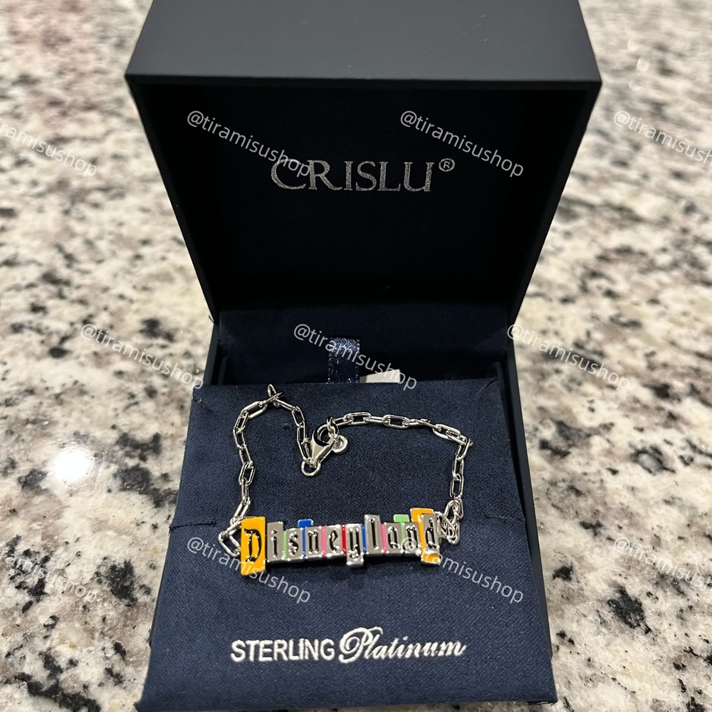 NEW Crislu X Disney Disneyland Marquee Bracelet with Autograph